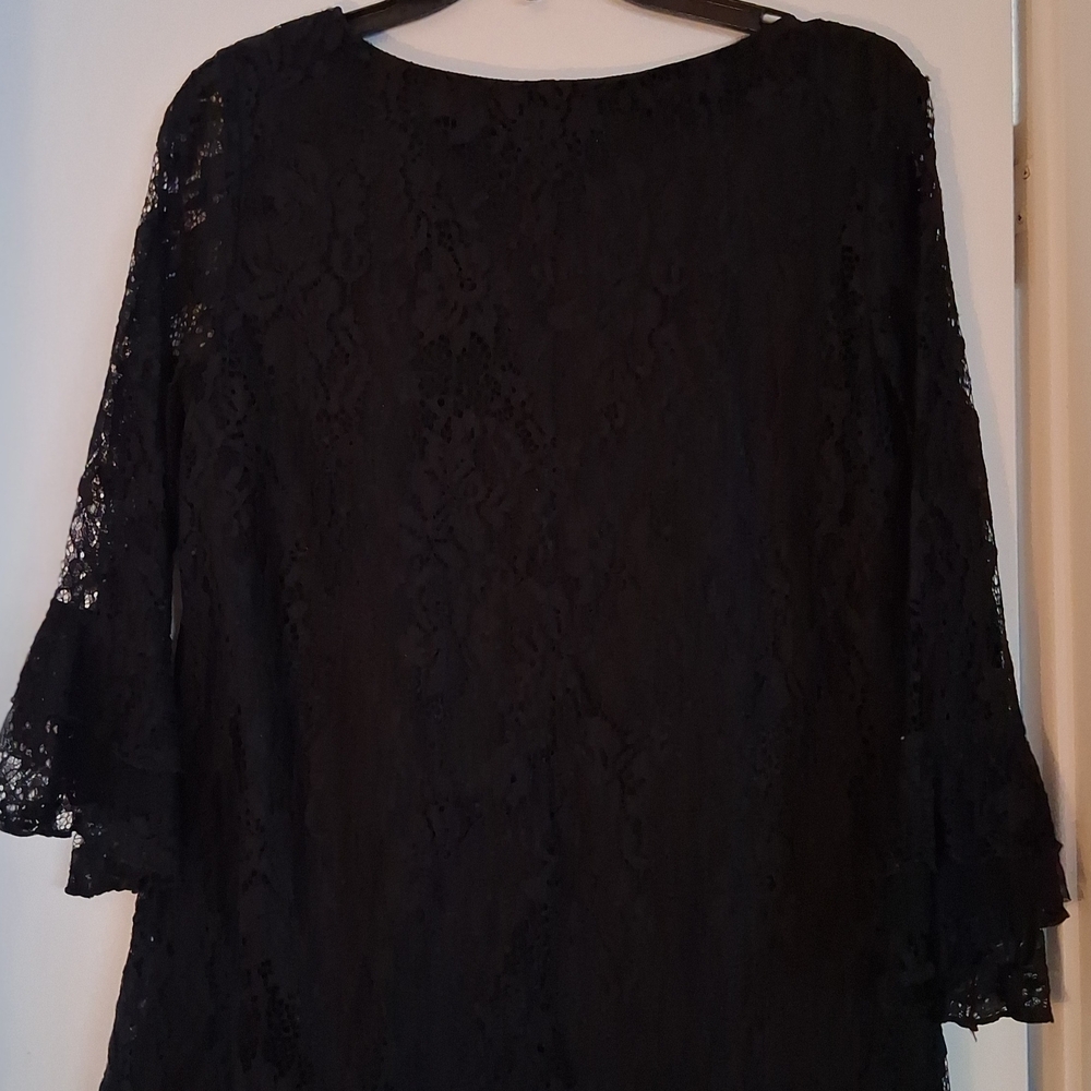 Elle Black Lace Blouse